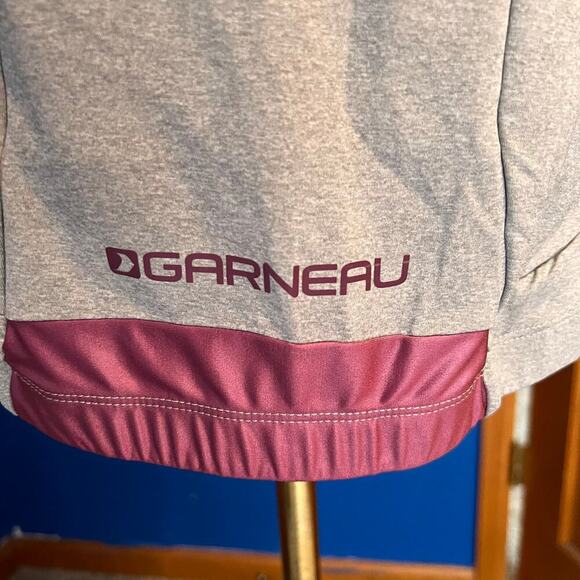 Louis Garneau ART FACTORY Cycling JERSEY Women’s. Gray Mauve and Flowers Size XL - Picture 7 of 7